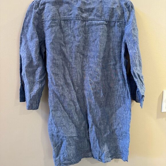 Boden 100% Linen Shirt Dress 8p - Picture 2 of 4
